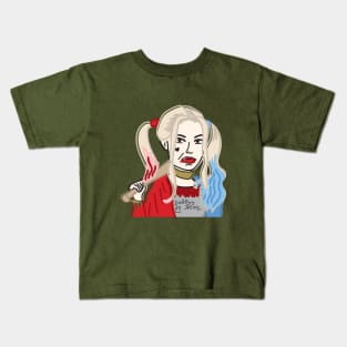 Joker Girl in Weirdtual Reality Kids T-Shirt